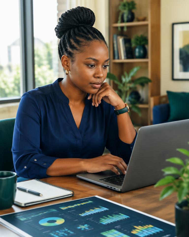 Data Analyst professional at work