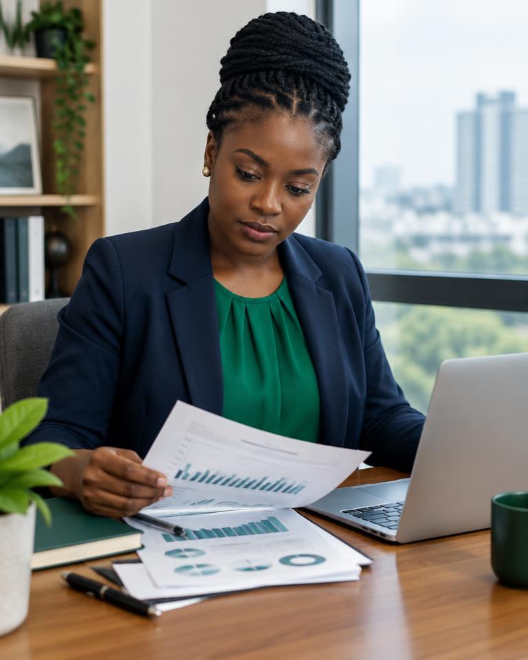 Finance & Accounting professional at work